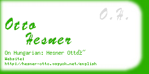 otto hesner business card